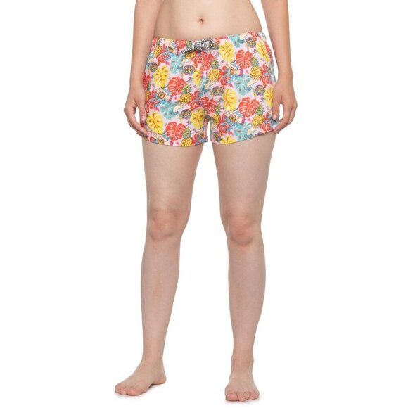 Women's Boardies Print Swim Shorts - Picture 1 of 5